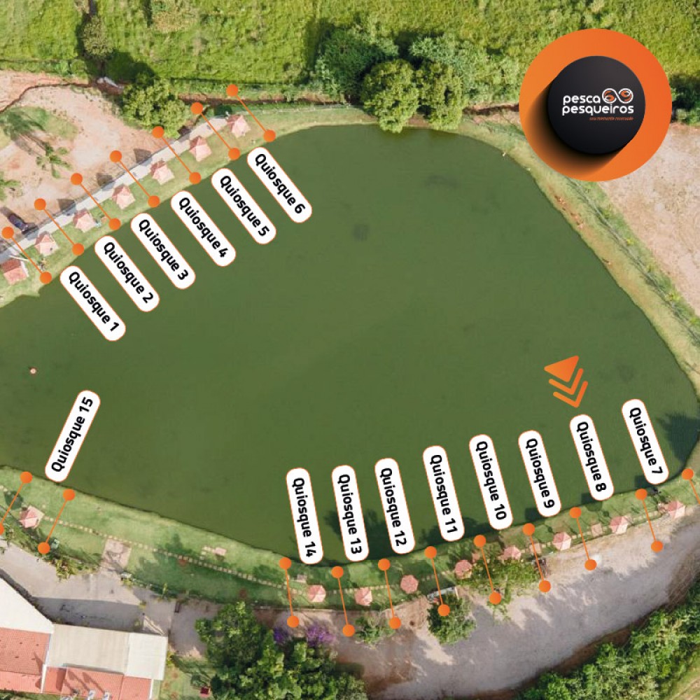 Quiósque 8, para 2 PESSOAS, no quinta do aveiro - QUA/QUI/SEX: R$ 110,00!!